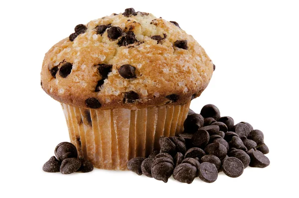 Cioccolato patatine muffin — Foto Stock