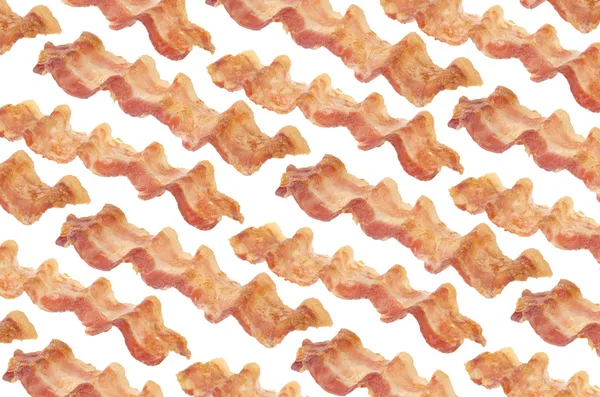 Tiras de bacon fritas — Fotografia de Stock