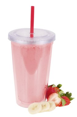 çilek ve muz smoothie