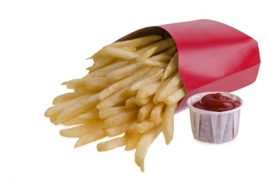 patates kızartması ve ketçap