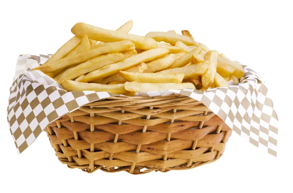 Papas fritas en cesta — Foto de Stock