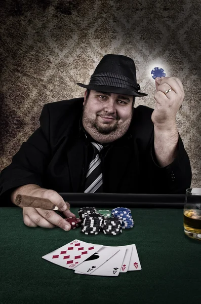 Покер -програвач ліцензованих запасних зображень