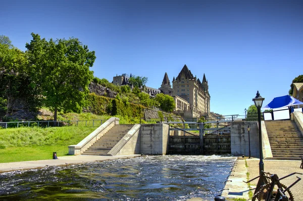 De rideau canal in ottawa — Stockfoto