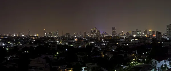 Panorama della città di Bangkok centro, una capitale della Thailandia — Foto Stock