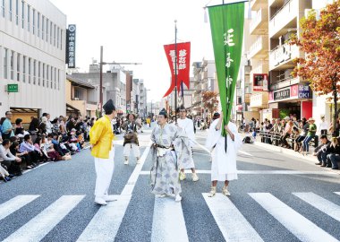 Kyoto - 22 Ekim: Jidai Matsuri katılımcılar