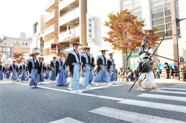 Kyoto - 22 Ekim: Jidai Matsuri (Festivali o üstünde bir katılımcı