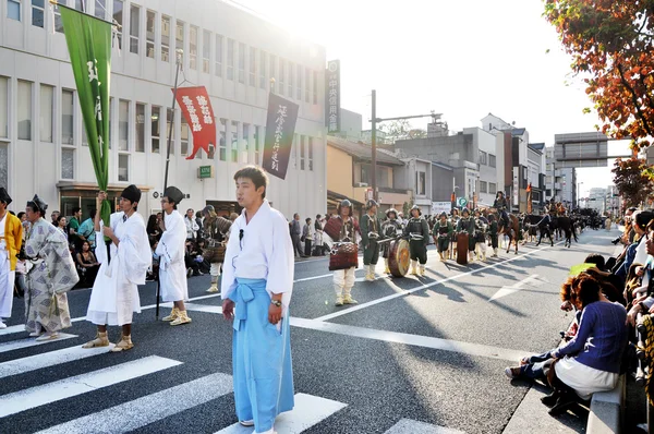 Kyoto - 22 październik: uczestnik na The Jidai Matsuri — Zdjęcie stockowe