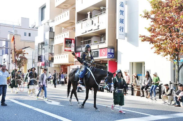 Kjóto - 22 října: účastníci na The Jidai Matsuri — Stock fotografie
