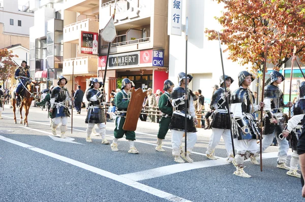 Kjóto - 22 října: účastníci na The Jidai Matsuri — Stock fotografie