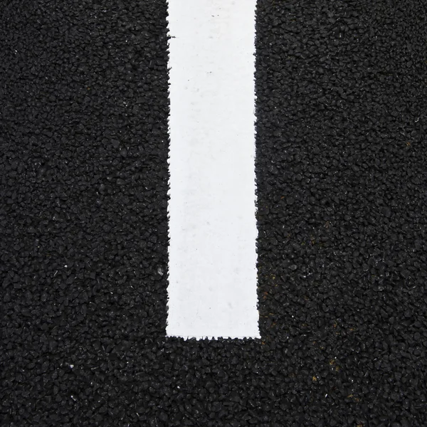 Asphalt texture with white line — Stock Photo, Image