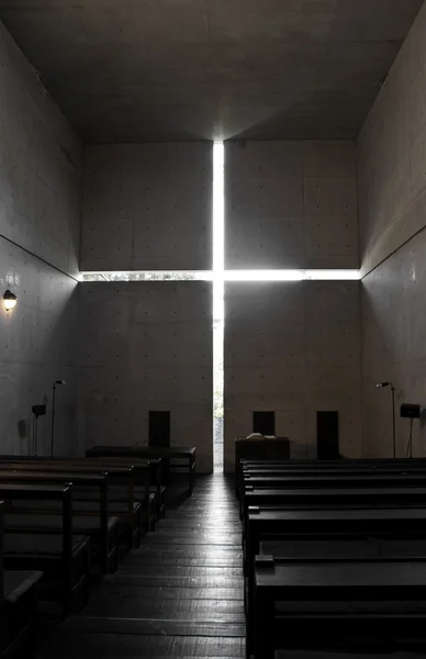 Kyrkan med ljus, osaka, japan — Stockfoto