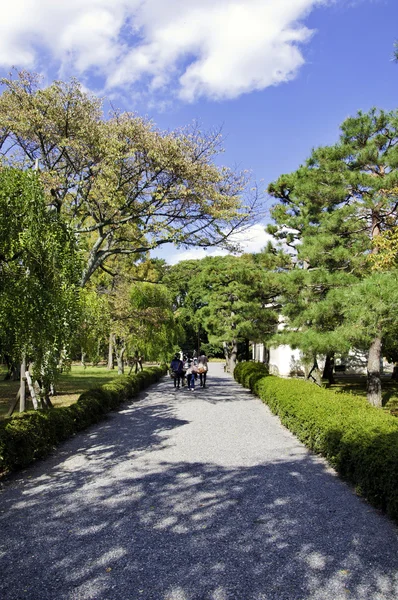 Pathway in the garden of nijo castle — Stock Photo, Image