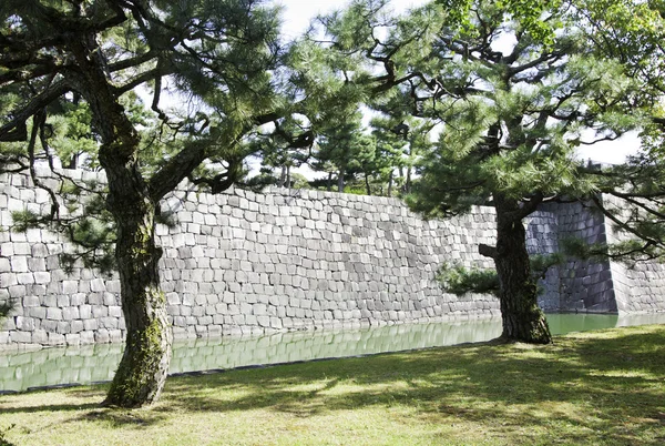 Parede do castelo do nijo, kyoto, japão — Fotografia de Stock