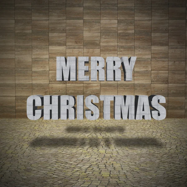 Mutlu Noeller, beton duvar kaplama ile — Stok fotoğraf