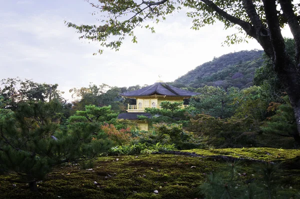 Kinkakuji, chrám Zlatý pavilon, kyoto, Japonsko — Stock fotografie