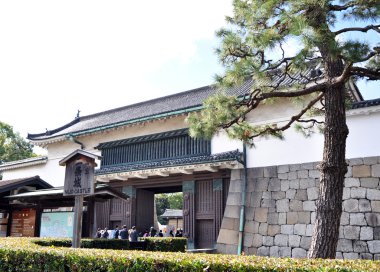 Kyoto Nijo kale ziyaret turist.