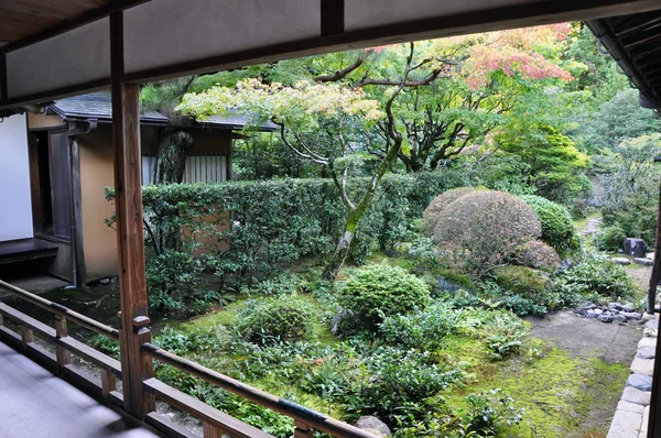 Japanese garden in the Koto-in temple of Daitoku-ji - Kyoto, Jap — Stockfoto