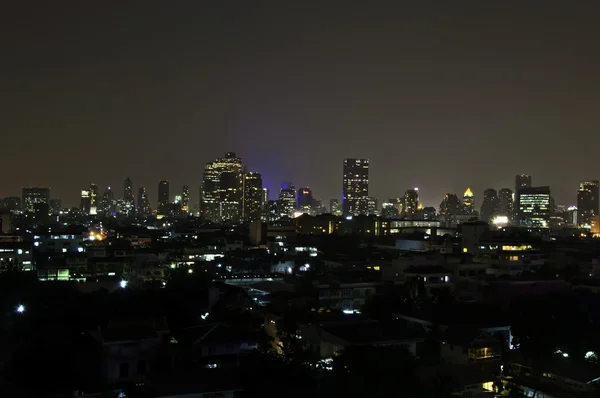 Bangkok city downtown at night — Stock Photo, Image