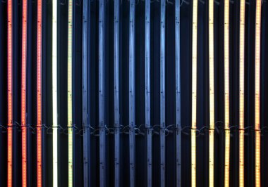 renkli neon ışıkları