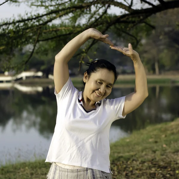 Healthy middle aged woman — Stock Photo, Image