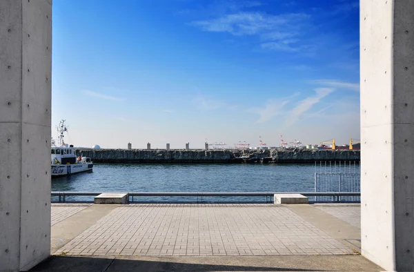 Tempozan harborland port, osaka, japan — Stock Photo, Image