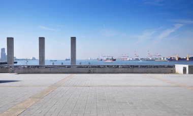 tempozan harborland bağlantı noktası alanına, osaka, Japonya