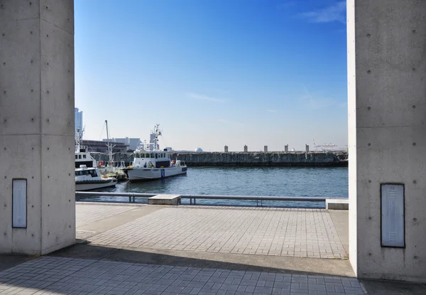 Tempozan harborland port area, osaka, japan — Stock Photo, Image