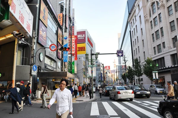 Osaka - 23 oktober: dotonbori straat in osaka, japan. — Stockfoto