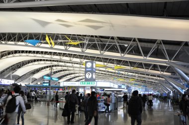 Osaka, Japonya - 24 Ekim: kansai Uluslararası Havaalanı