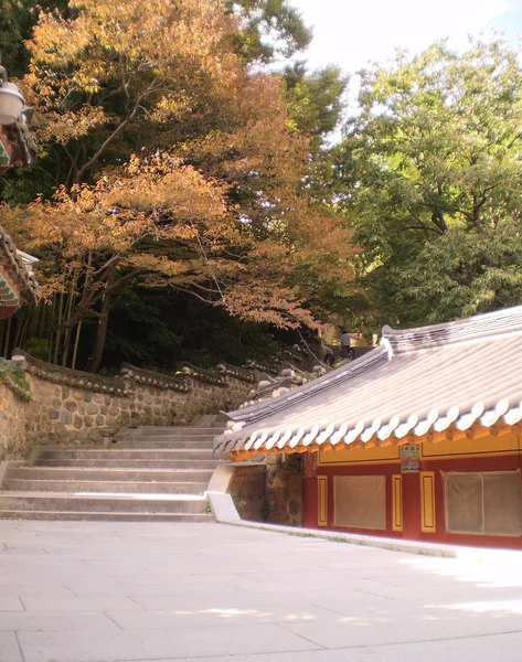 Kamienne schody w świątyni beomeosa — Zdjęcie stockowe