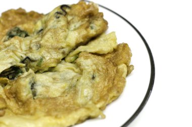 istiridye yumurta omlet ateşle
