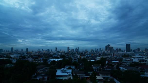 Bangkok Zeitraffer bei Sonnenuntergang — Stockvideo