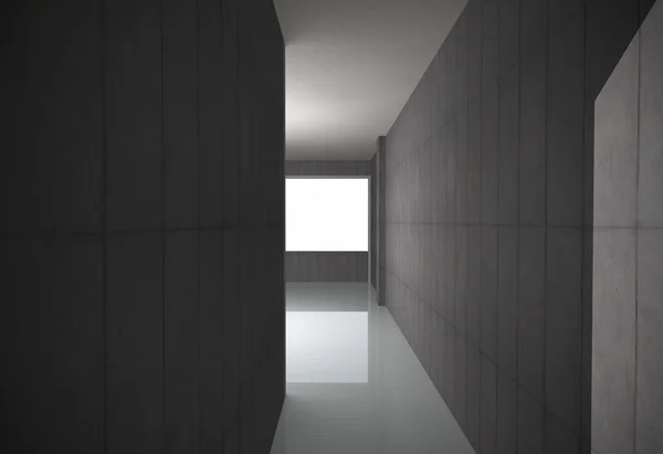 Corridor de béton nu vide — Photo