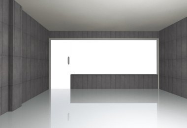 çıplak beton Oda