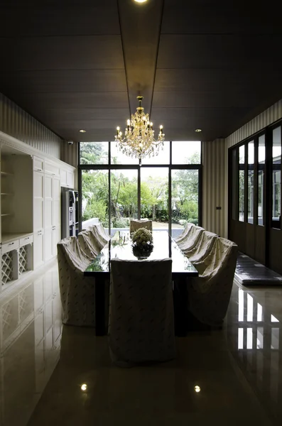 Elegant interior of dining room — Stock Photo, Image