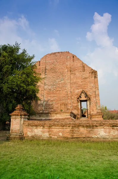 Wat maheyong, starożytnej świątyni w ayutthaya, Tajlandia — Zdjęcie stockowe