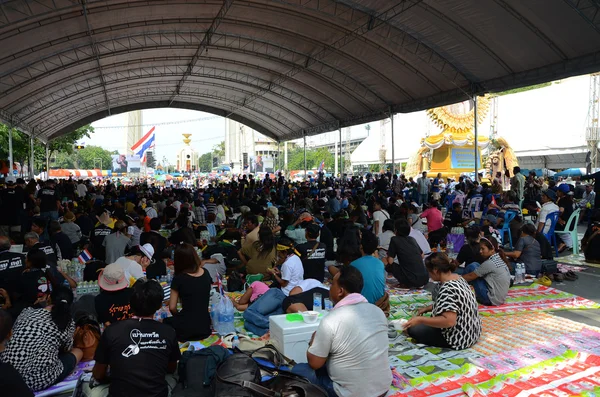 Bangkok - 11. listopadu: demokraté jsou na pochodu v democr — Stock fotografie