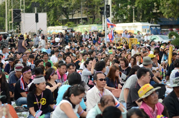 BANGKOK - NOVEMBRO 11, 2013: Protesto contra o projeto de lei da anistia em Bancoc — Fotografia de Stock