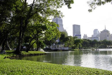 Bangkok, Tayland 'daki Lumpini Parkı.