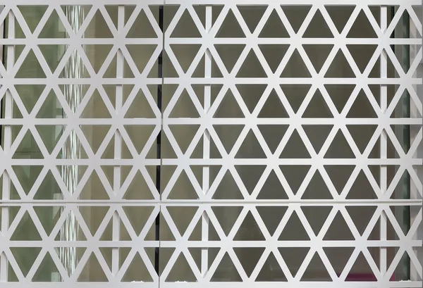 Hexagones fachada de acero — Foto de Stock