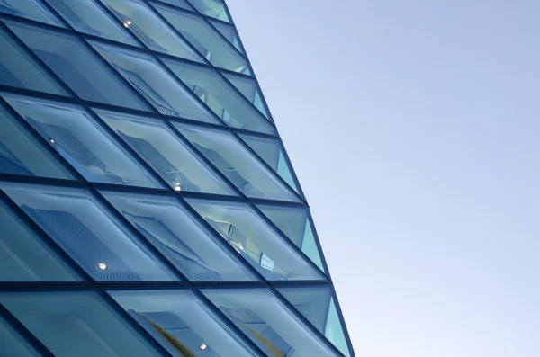 Rhomboid-raster glazen muur textuur — Stockfoto