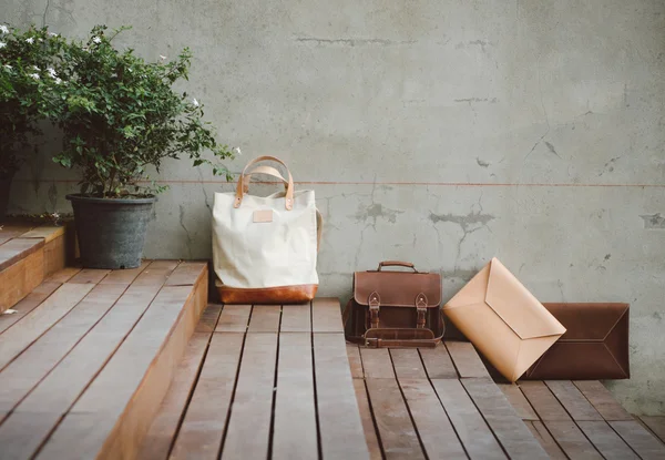 Fashion Leather Bags — Stock Photo, Image