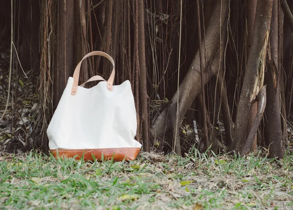 Fashion Canvas Bags with Banyan Tree — Stock Photo, Image