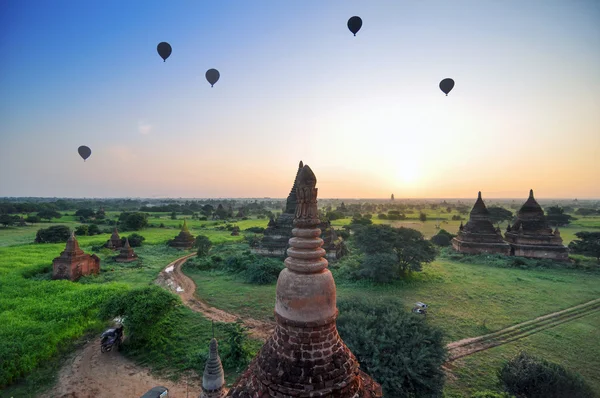 Starożytne świątynie w Bagan, Mjanma — Zdjęcie stockowe