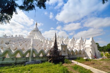 Beyaz pagoda hsinbyume Selami Tapınağı, mingun, mandalay - myanma