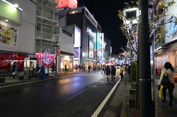 Tokyo, Japonsko - 25 listopadu 2013: obchodní ulice v okrese kichijoji — Stock fotografie