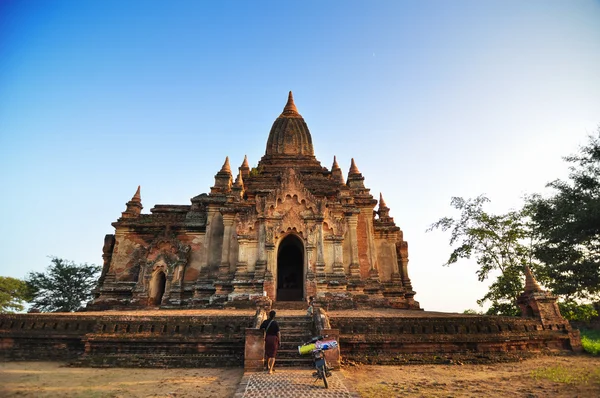 Świątynia htilominlo w myanmar — Zdjęcie stockowe
