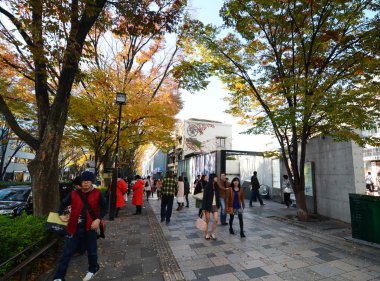Tokyo - Kasım 24: insanlar omotesando hills alışveriş 