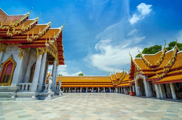Marmurowa Świątynia w bangkok, Tajlandia — Zdjęcie stockowe