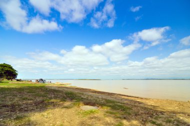 Irrawaddy Nehri, sagaing bölgesi, myanmar 